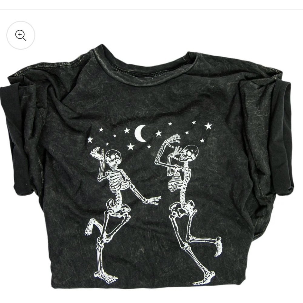 Black Skeleton Graphic Tee